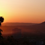 Nebel im Neckartal rund um den Gaskessel