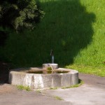 Brunnen Bad Cannstatt Anlegestelle der Neckarschiffe