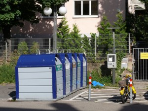 Altglascontainer Gablenberger Hauptstraße / Kindergarten