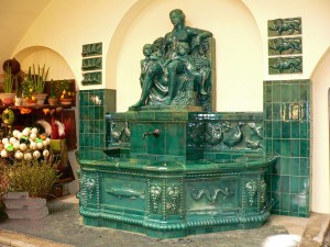 Ceresbrunnen in der Stuttgarter Markthalle