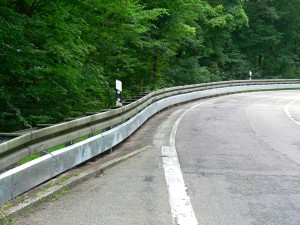 Unterfahrschutz an Leitplanken