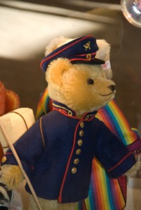 Postteddy im Steiff-Museum