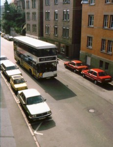 Doppeldecker auf der Linie 42