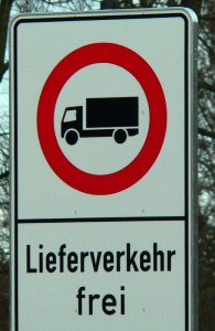 Duchfahrtsverbot für LKWs ab 3,5 t