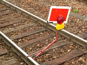 UT-Bahnhof Gleissperrsignal