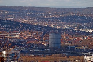 Stuttgart Ost vom Kappelberg aus gesehen