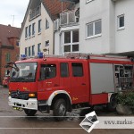 Die Feuerwehr und anderen Helfe im Dauereinsatz