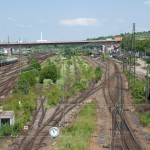 Gleisanlage Untertürkheim beim ehm. Eszet-Gebäude