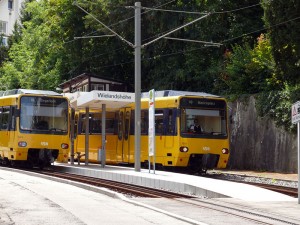 Zacke bei der Haltestelle “Wielandshöhe”