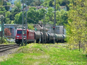 Güterzüge auf der Gäubahn, hier am Westbehnhof