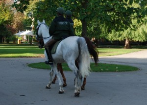 Polizei-Pferde