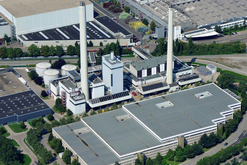 Innovative Heizkrafttechnologie im Mercedes- Benz Werk Sindelfingen.