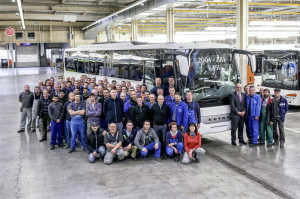 Daimler-Setra-Belegschaft